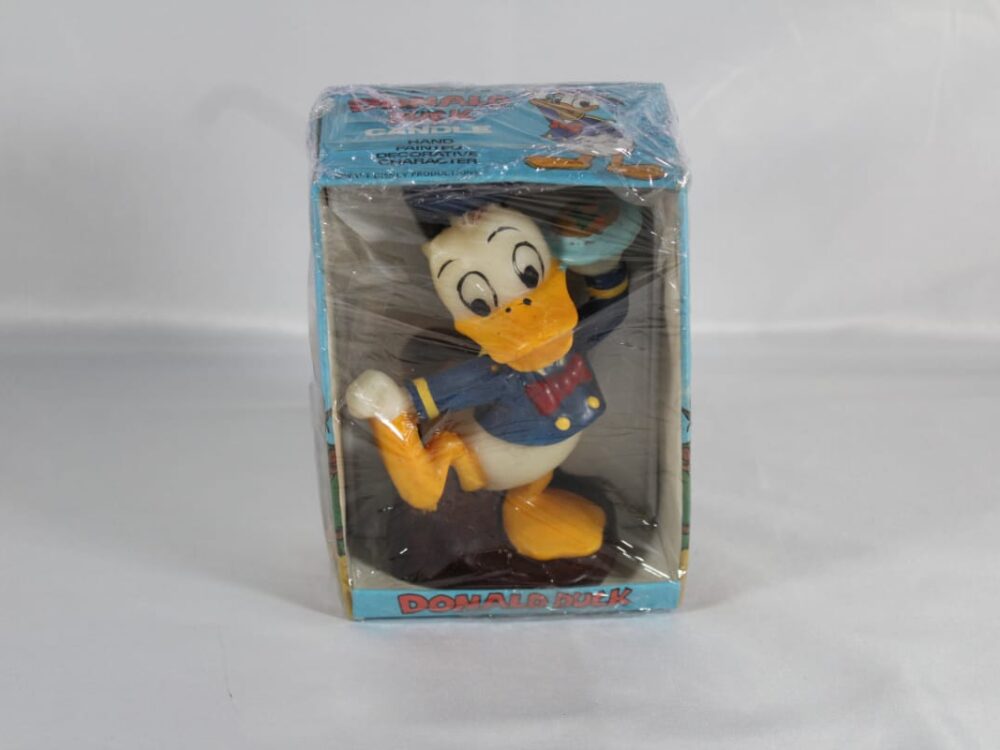 Donald Duck hand painted Candle.