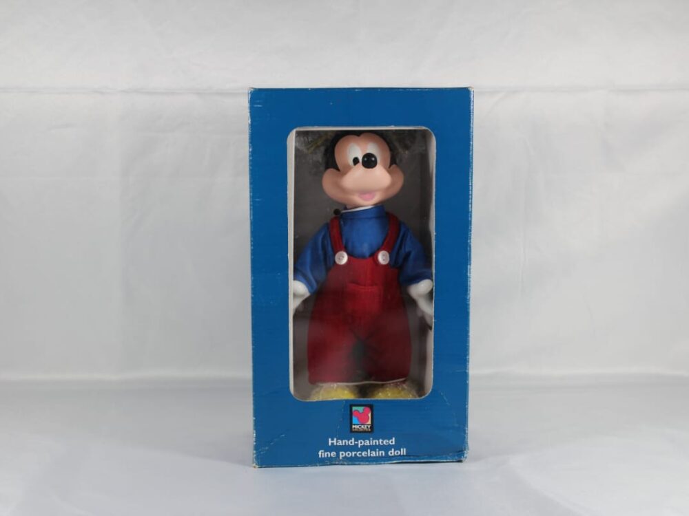 Mickey Mouse hand painted porcelain doll.