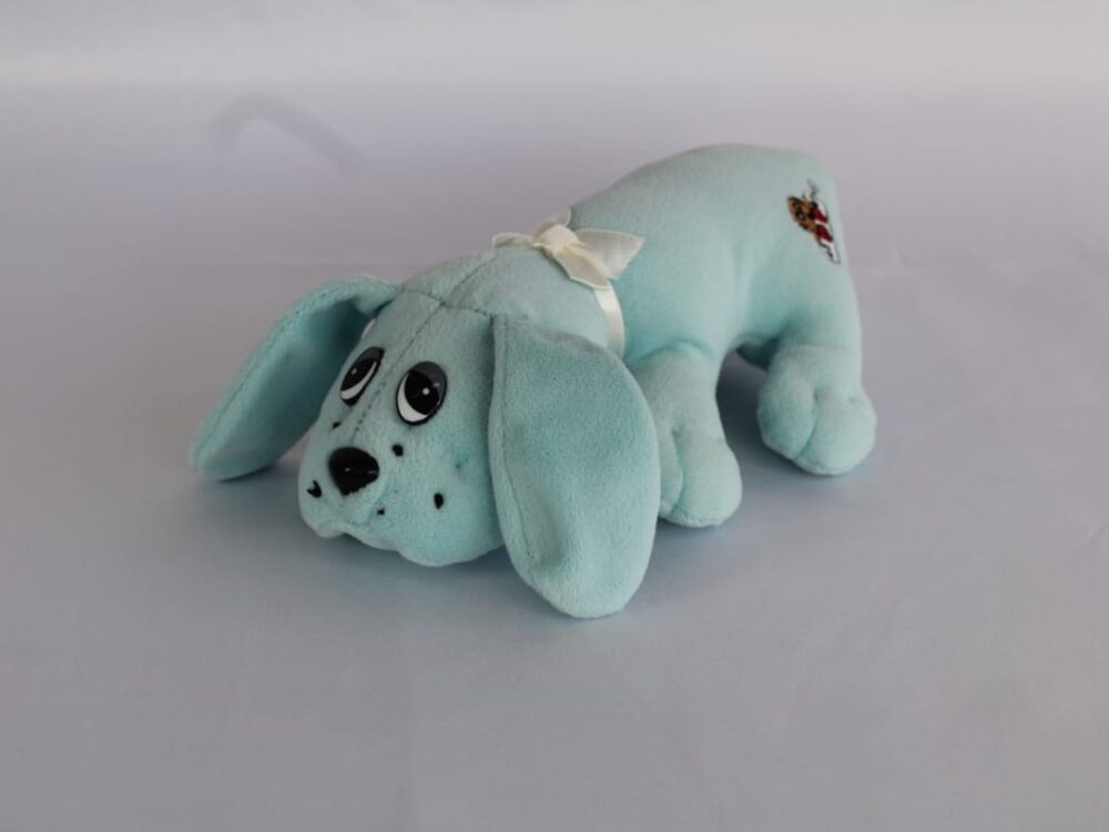 Pound Puppies Classic 80's Turquoise Puppy Soft Toy