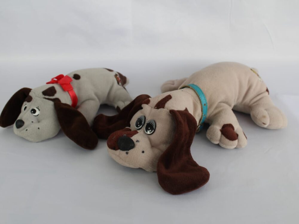 Pound Puppies Classic 80's Mum and baby Puppies Soft Toy