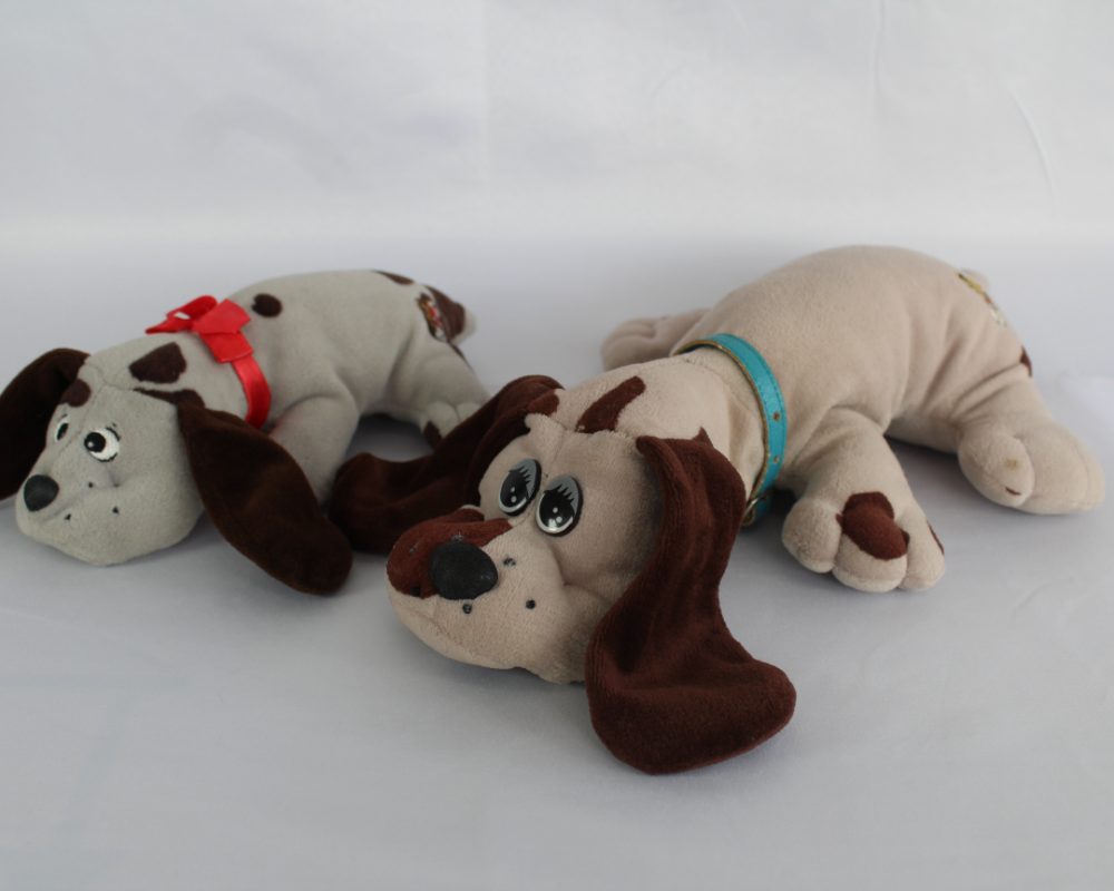 Pound Puppies Classic 80's Mum and baby Puppies Soft Toy