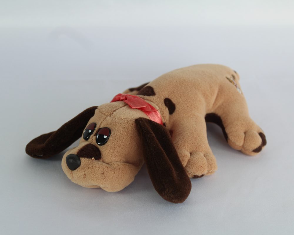 Pound Puppies Classic 80's light Brown Puppy Soft Toy