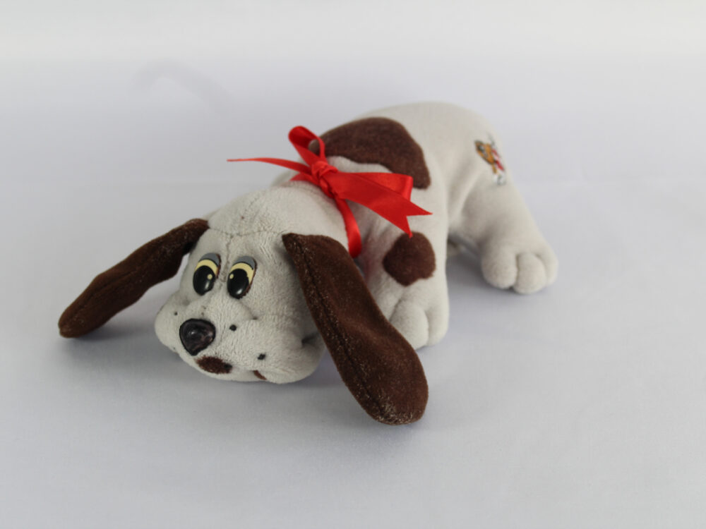 Pound Puppies Classic 80's light Brown with spots Puppy Soft Toy