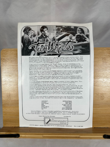 Teen Wolf Too Press Ad-Sales Material