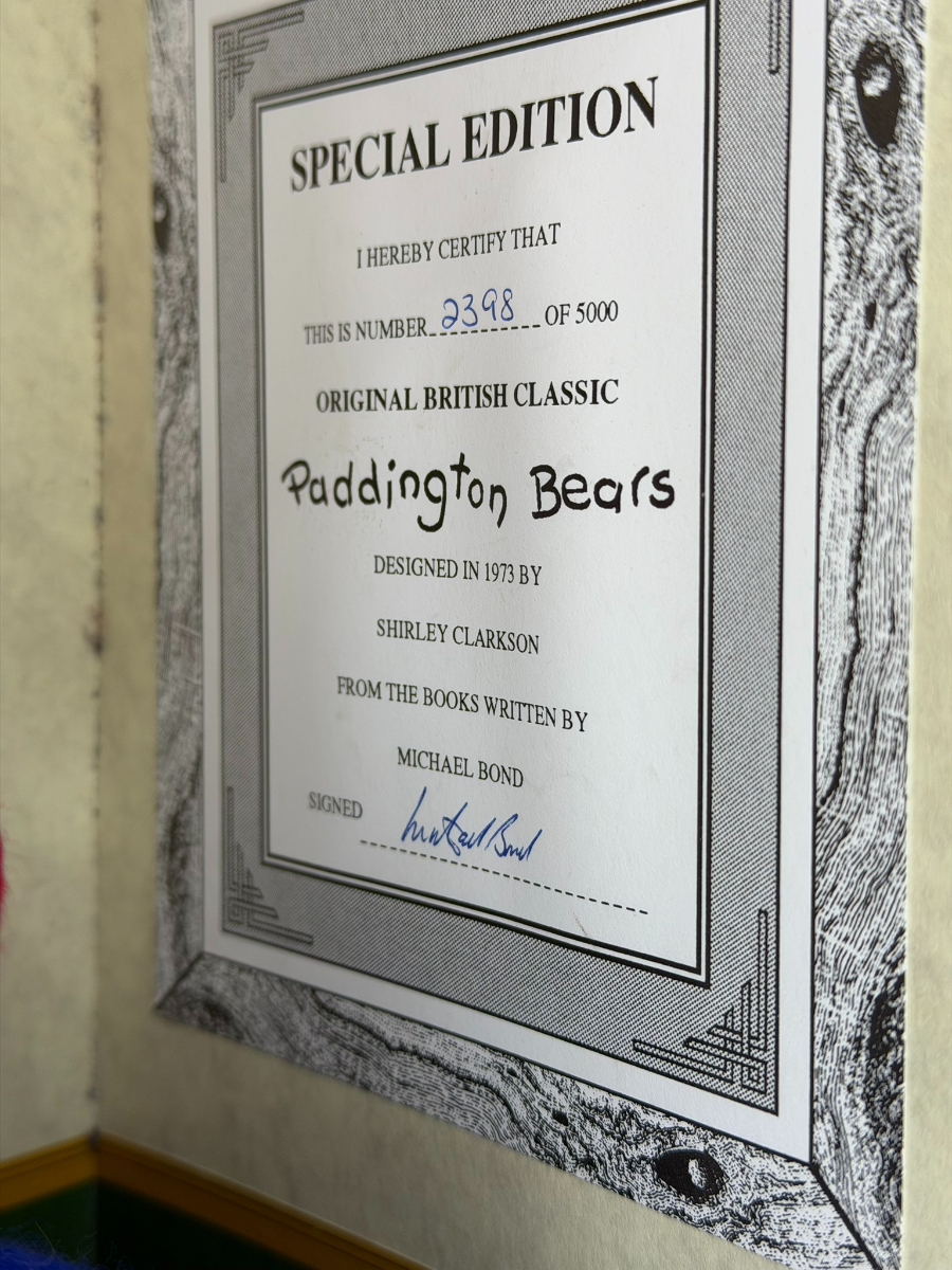 Paddington Bear Limited Edition by Gabrielle Designs & Signed by Michael Bond - Image 3